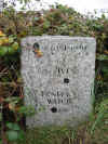 Marker stone for St. Ives or Pendeen.