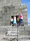 The open Knill tomb on Worvas Hill, St. Ives, Cornwall