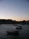 Evening falls on St. Ives Harbour, Cornwall